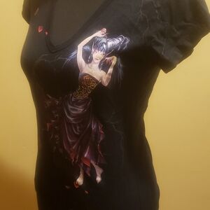 Black Graphic Short Sleeve Tee